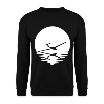 Circle and Reflection - Glider - - Unisex Sweatshirt - black - Front - Alina (178cm) & Michal (187cm)