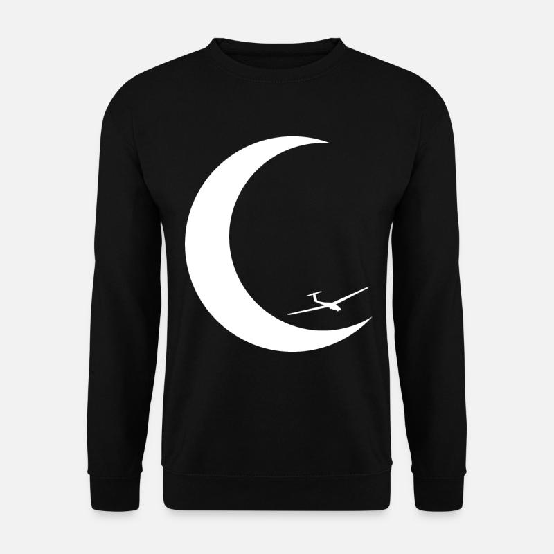 Crescent Moon - Glider - - Unisex Sweatshirt - black