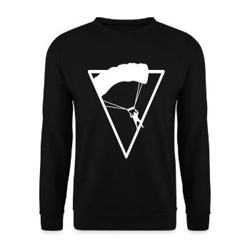 Triangle - Paragliding - (3) - Unisex Sweatshirt - black - Front - Alina (178cm) & Michal (187cm)