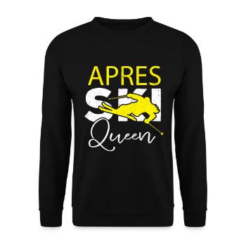 Ski Sking Snowboard Sports d’hiver Skieurs - Sweat-shirt Unisexe - noir - Devant - Alina (178cm) & Michal (187cm)