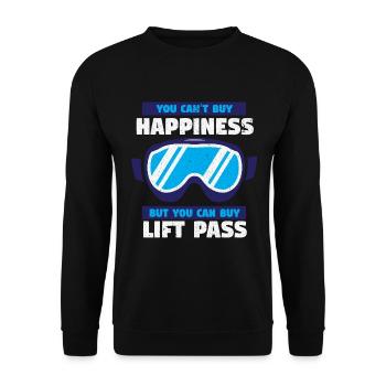 Ski Sking Snowboard Sports d’hiver Skieurs - Sweat-shirt Unisexe - noir - Devant - Alina (178cm) & Michal (187cm)