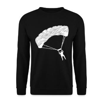 Parapente - (1) - Sweat-shirt Unisexe - noir - Devant - Alina (178cm) & Michal (187cm)