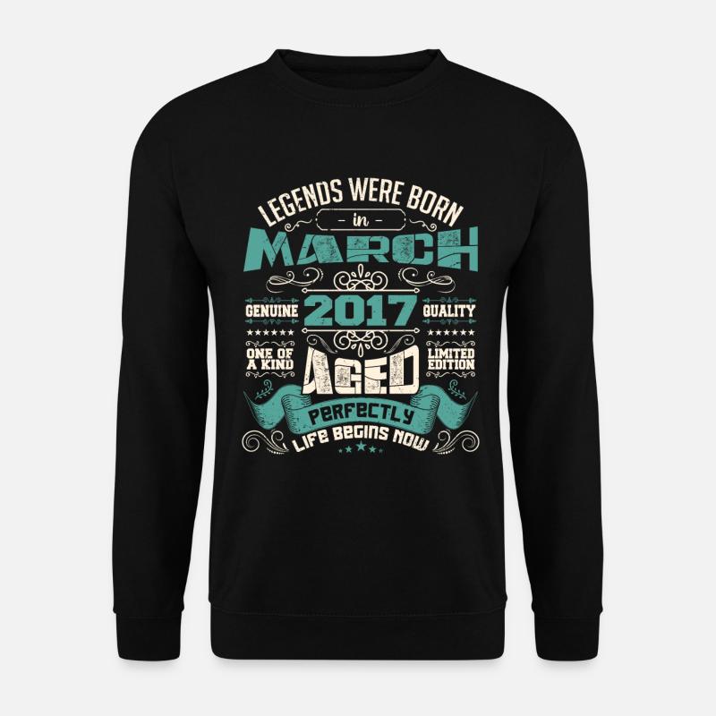 March 2017 | birthday gift - Sweat-shirt Unisexe - noir