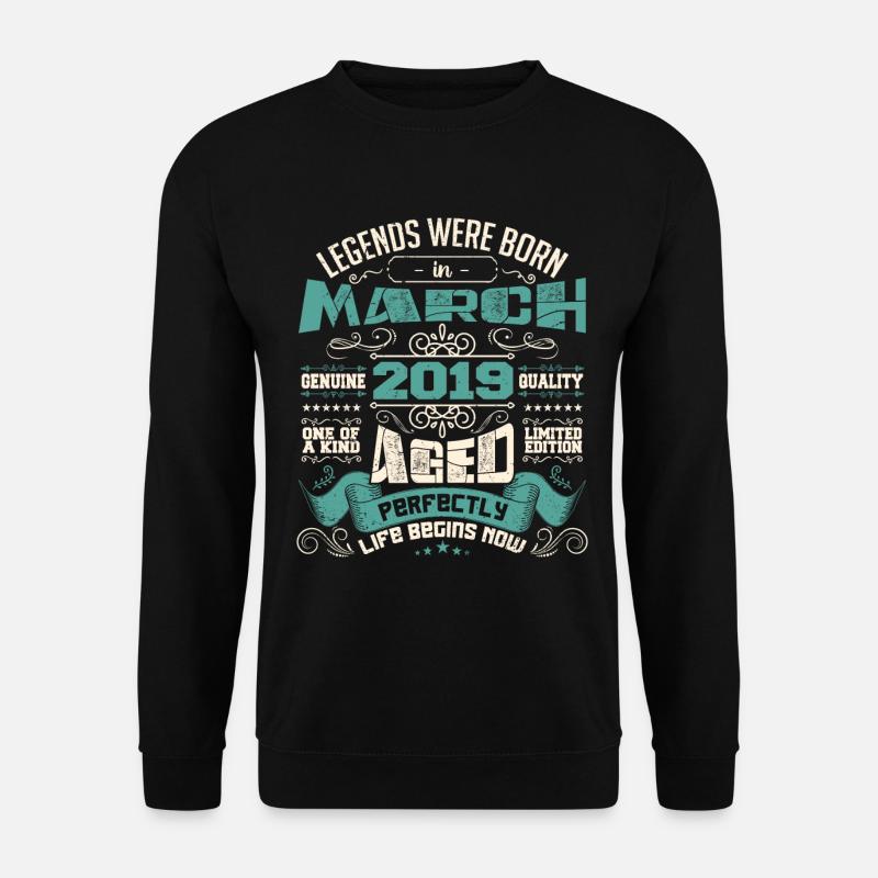 March 2019 | birthday gift - Sweat-shirt Unisexe - noir