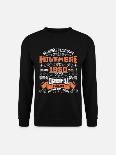 Novembre 1950 - Sweat-shirt Unisexe - noir