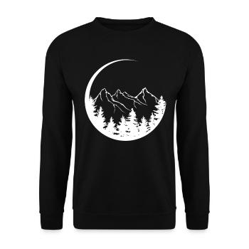 Kreisel - Berg - (4) - Unisex Pullover - Schwarz - Vorne - Alina (178cm) & Michal (187cm)