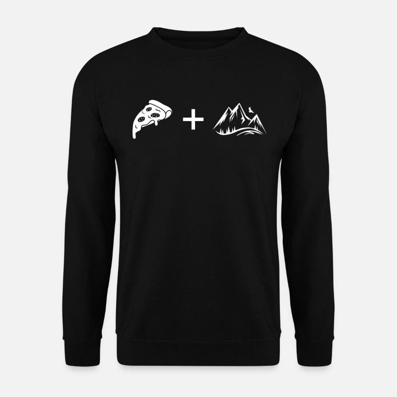 Pizza - Mountain - - Unisex Sweatshirt - black