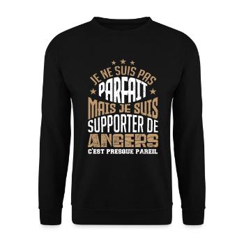 supporteur de Angers - Sweat-shirt Unisexe - noir - Devant - Alina (178cm) & Michal (187cm)