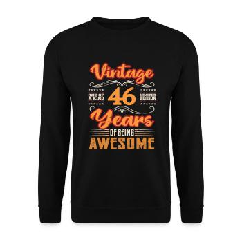 Vintage | 46 birthday gift ideas - Unisex Sweatshirt - black - Front - Alina (178cm) & Michal (187cm)