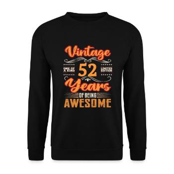 Vintage | 52 birthday gift ideas - Unisex Sweatshirt - black - Front - Alina (178cm) & Michal (187cm)
