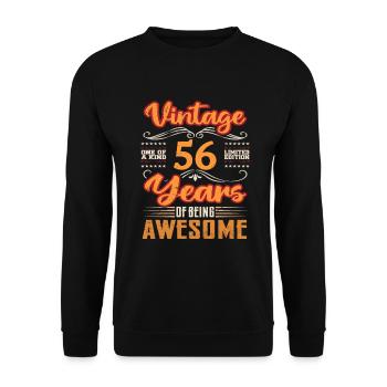 Vintage | 56 birthday gift ideas - Unisex Sweatshirt - black - Front - Alina (178cm) & Michal (187cm)