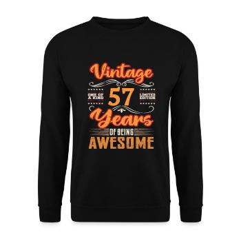 Vintage | 57 birthday gift ideas - Unisex Sweatshirt - black - Front - Alina (178cm) & Michal (187cm)