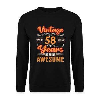 Vintage | 58 birthday gift ideas - Unisex Sweatshirt - black - Front - Alina (178cm) & Michal (187cm)