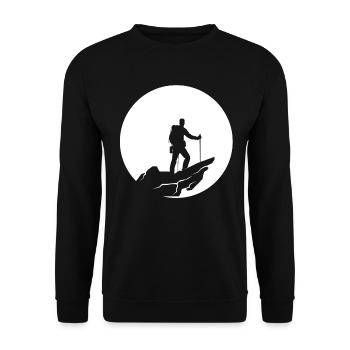 Lune - Randonnée - (4) - Sweat-shirt Unisexe - noir - Devant - Alina (178cm) & Michal (187cm)