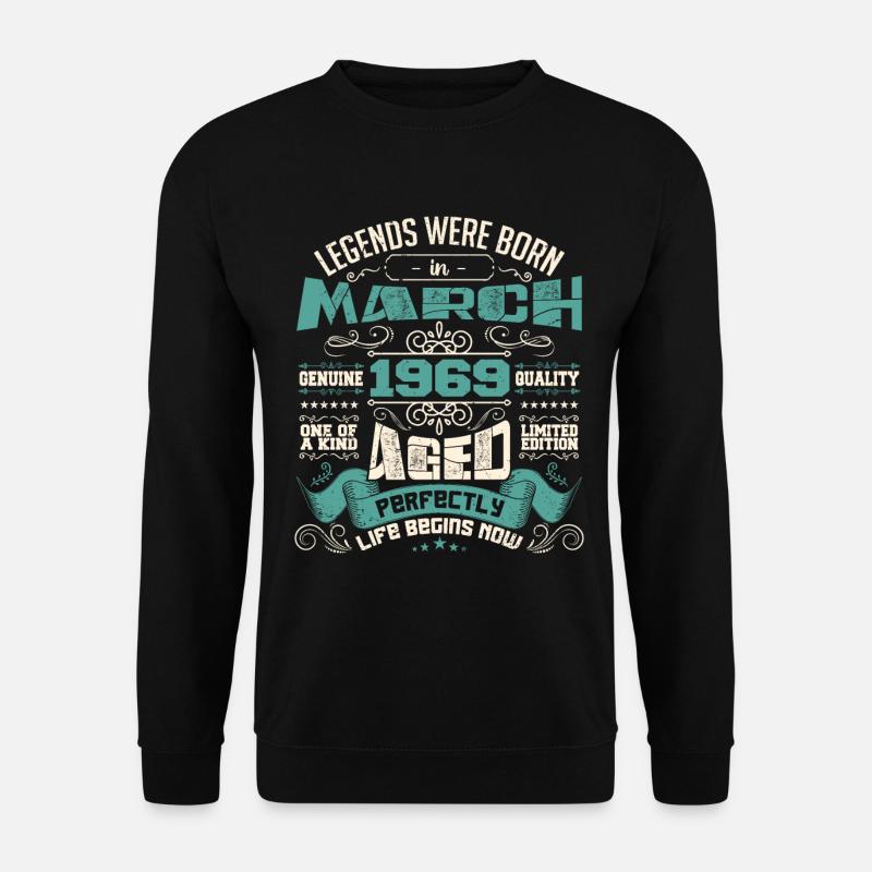 March 1969 | birthday gift - Sweat-shirt Unisexe - noir