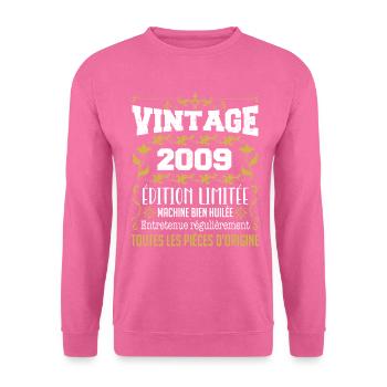 vintage 2009 | Toutes Les Pièces D'origine - Sweat-shirt Unisexe - rose - Devant