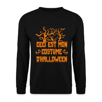 Ceci Est Mon costume d’halloween - Sweat-shirt Unisexe - noir - Devant - Alina (178cm) & Michal (187cm)