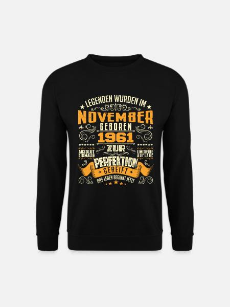 Im November 1961 geboren - Sweat-shirt Unisexe - noir