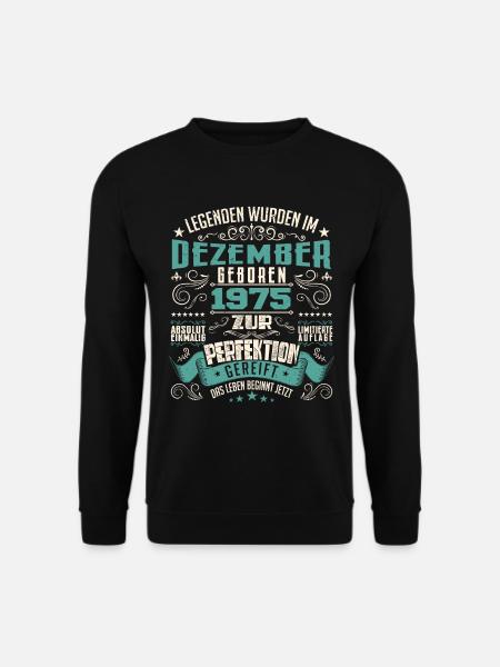 Legenden werden geboren im Dezember 1975 - Sweat-shirt Unisexe - noir