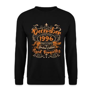 December 1996 | Limited Edition - Unisex Sweatshirt - black - Front - Alina (178cm) & Michal (187cm)