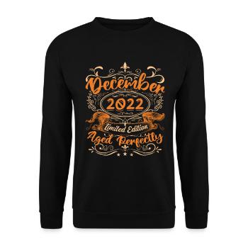 Dezember 2022 | Limitierte Auflage - Unisex Pullover - Schwarz - Vorne - Alina (178cm) & Michal (187cm)