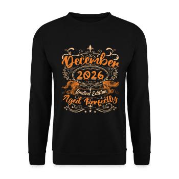 December 2026 | Limited Edition - Unisex Sweatshirt - black - Front - Alina (178cm) & Michal (187cm)