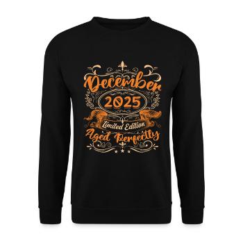 December 2025 | Limited Edition - Sweat-shirt Unisexe - noir - Devant - Alina (178cm) & Michal (187cm)
