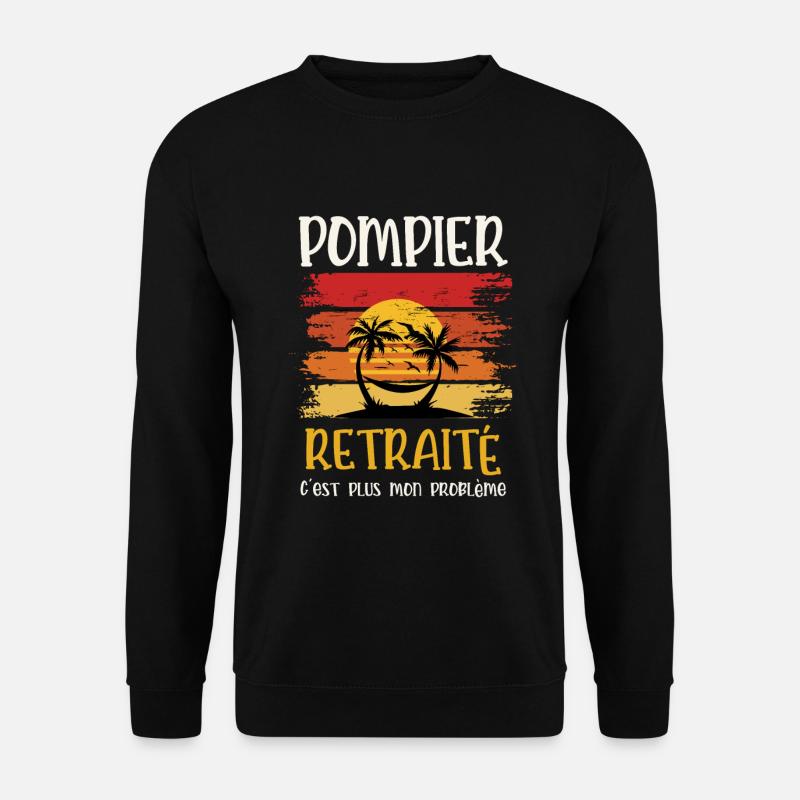 pompier retraité - Sweat-shirt Unisexe - noir