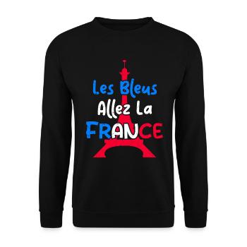 Allez La France | les champions - Sweat-shirt Unisexe - noir - Devant - Alina (178cm) & Michal (187cm)