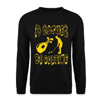 Golf golfeur club de golf balle de golf terrain de golf - Sweat-shirt Unisexe - noir - Devant - Alina (178cm) & Michal (187cm)