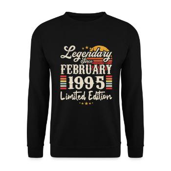 Legendary Since February 1995 | Limited Edition - Sweat-shirt Unisexe - noir - Devant - Alina (178cm) & Michal (187cm)