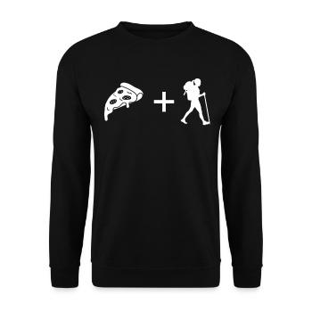 Pizza - Female Hiking - - Unisex Sweatshirt - black - Front - Alina (178cm) & Michal (187cm)