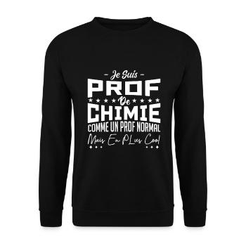 Meilleur prof de chimie - Sweat-shirt Unisexe - noir - Devant - Alina (178cm) & Michal (187cm)