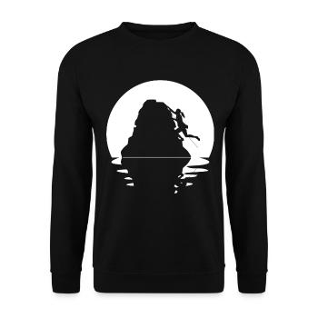 Circle and Reflection - Female Climbing - - Unisex Sweatshirt - black - Front - Alina (178cm) & Michal (187cm)