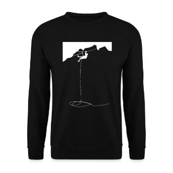 Climbing - (3) - Unisex Sweatshirt - black - Front - Alina (178cm) & Michal (187cm)