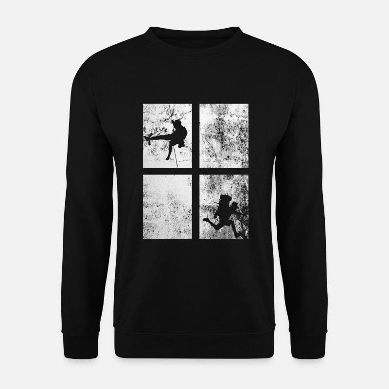 4 Rectangle - Escalade - - Sweat-shirt Unisexe - noir