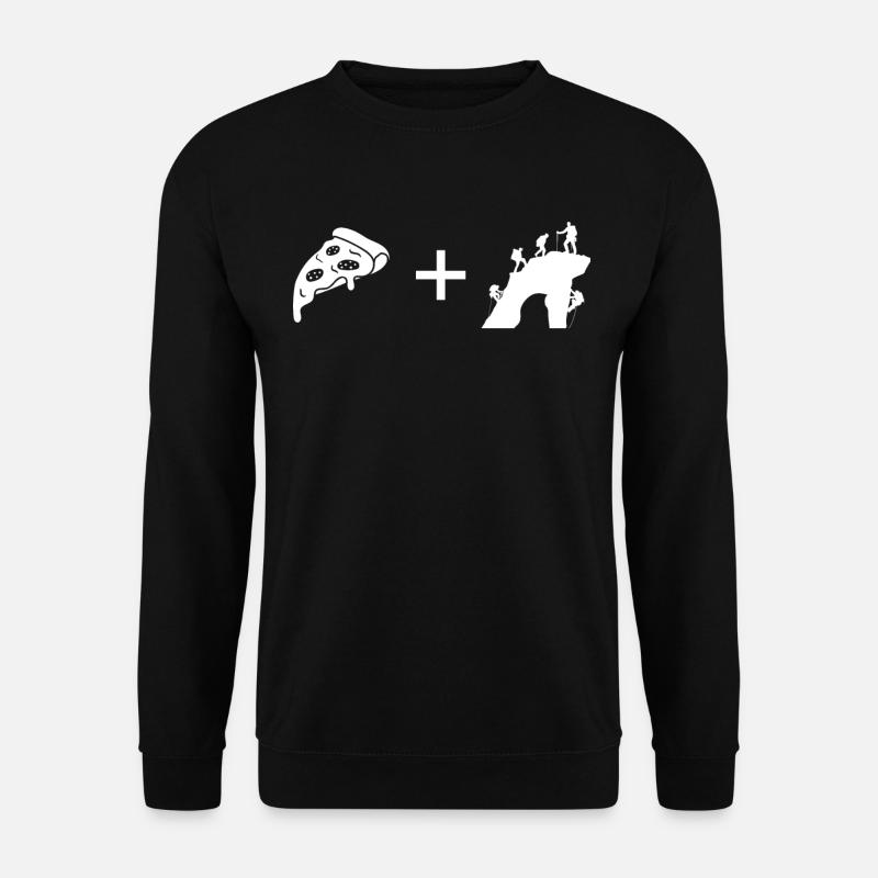 Pizza - Climbing - - Unisex Sweatshirt - black