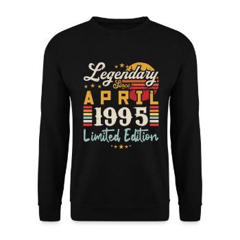 Legendary Since April 1995 | limited edition - Sweat-shirt Unisexe - noir - Devant - Alina (178cm) & Michal (187cm)