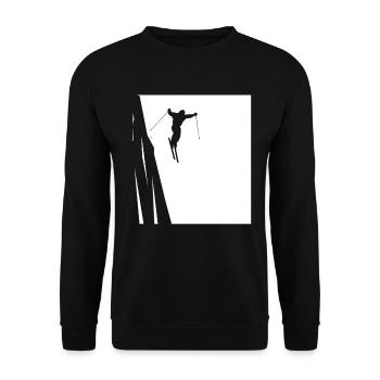 Skifahren - (28) - Unisex Pullover - Schwarz - Vorne - Alina (178cm) & Michal (187cm)