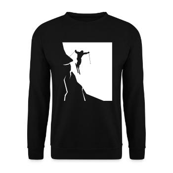 Skiing - (31) - Unisex Sweatshirt - black - Front - Alina (178cm) & Michal (187cm)