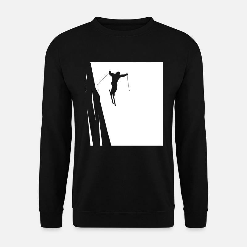 Skiing - (14) - Unisex Sweatshirt - black