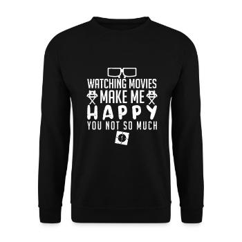 Cinéma Film - Sweat-shirt Unisexe - noir - Devant - Alina (178cm) & Michal (187cm)