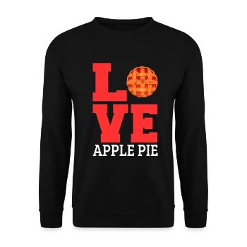 Apple pie - Unisex Sweatshirt - black - Front - Alina (178cm) & Michal (187cm)