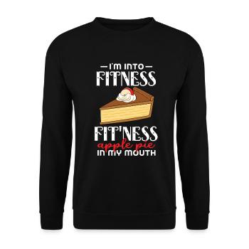 Apple pie - Unisex Sweatshirt - black - Front - Alina (178cm) & Michal (187cm)