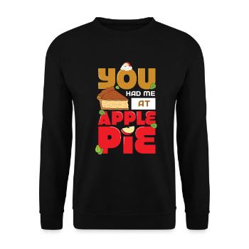 Apple pie - Unisex Sweatshirt - black - Front - Alina (178cm) & Michal (187cm)