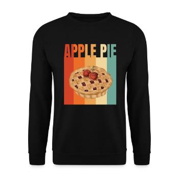 Apple pie - Unisex Sweatshirt - black - Front - Alina (178cm) & Michal (187cm)