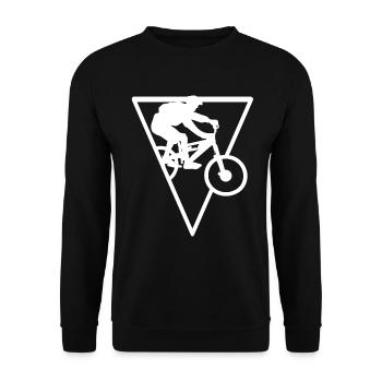 Triangle - Cyclisme - (3) - Sweat-shirt Unisexe - noir - Devant - Alina (178cm) & Michal (187cm)