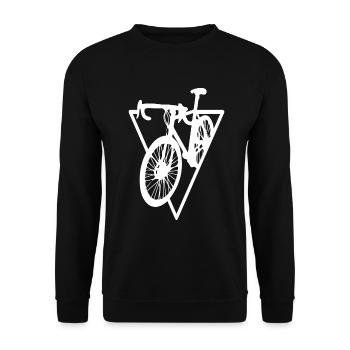 Triangle - Cyclisme - (4) - Sweat-shirt Unisexe - noir - Devant - Alina (178cm) & Michal (187cm)