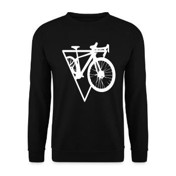 Triangle - Cyclisme - (5) - Sweat-shirt Unisexe - noir - Devant - Alina (178cm) & Michal (187cm)