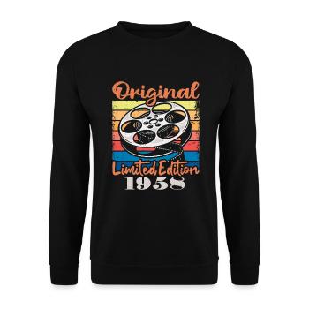 Original limitierte Auflage von 1958 - Unisex Pullover - Schwarz - Vorne - Alina (178cm) & Michal (187cm)